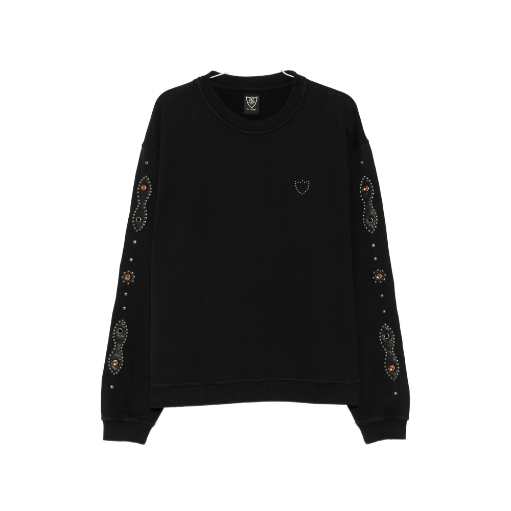 Moustache Stud-embellished Sweatshirt