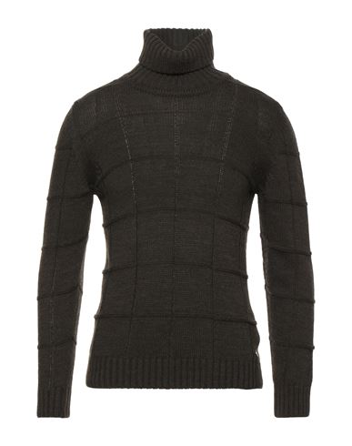 Man Turtleneck Military green Size XXL Cotton, Wool, Viscose, Polyamide