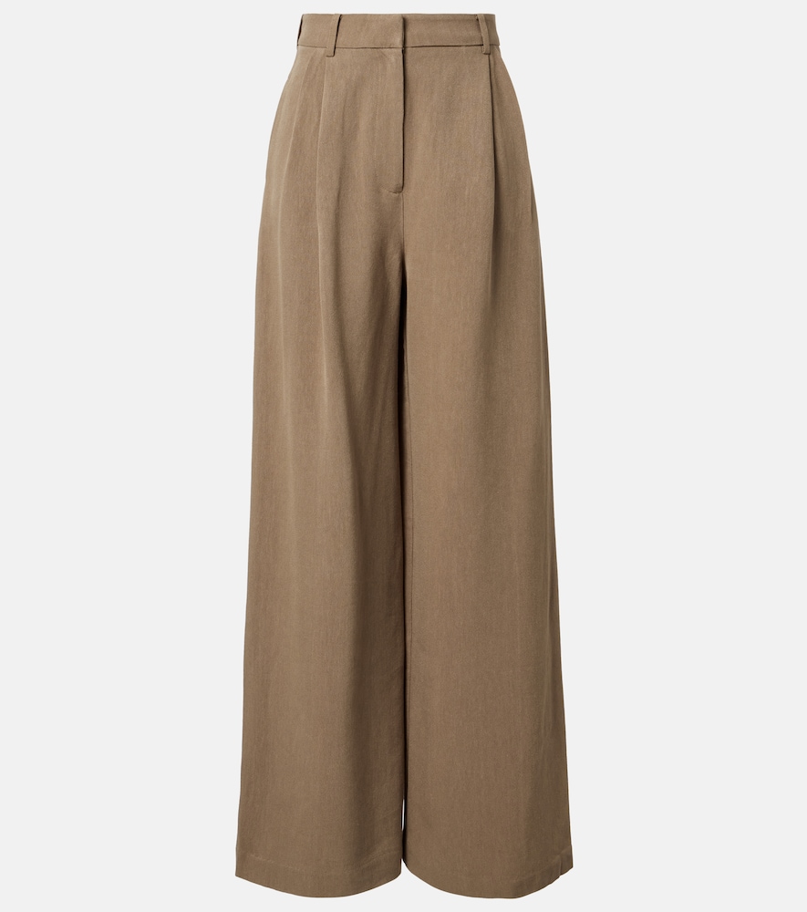 Marfa pleated wide-leg pants