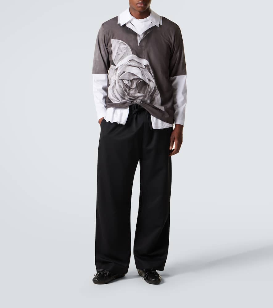 Printed cotton jersey T-shirt