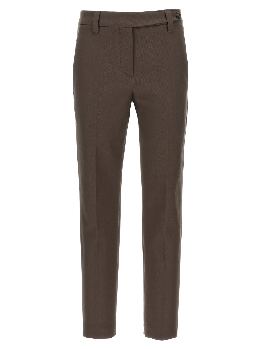 Brunello Cucinelli - Monile Cotton Pants Brown