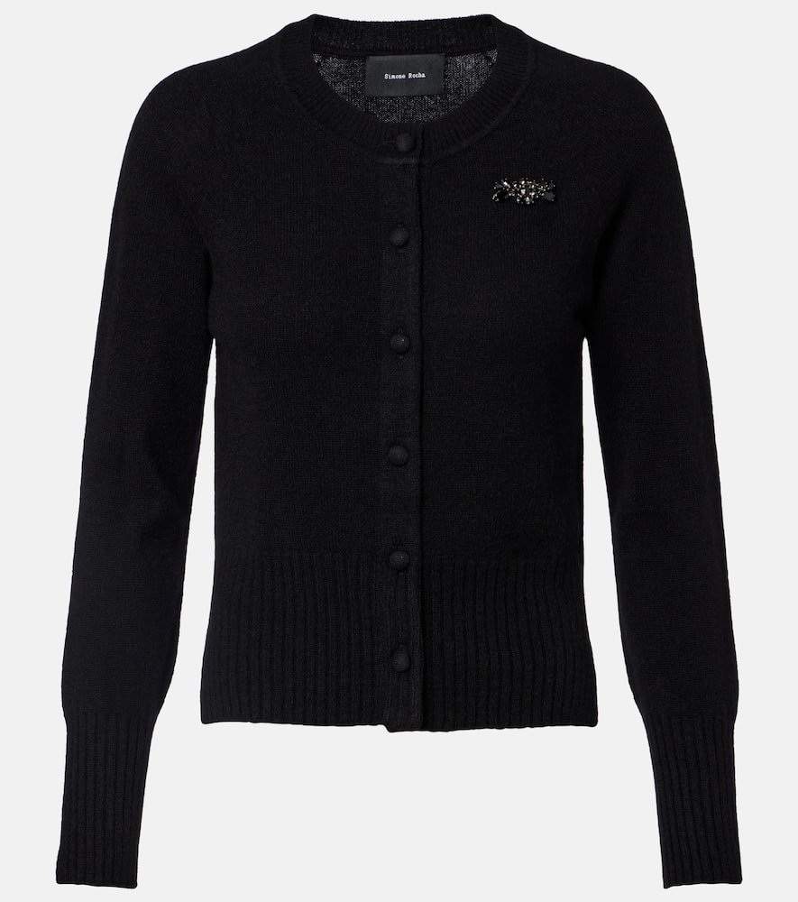 Embellished cashmere cardigan