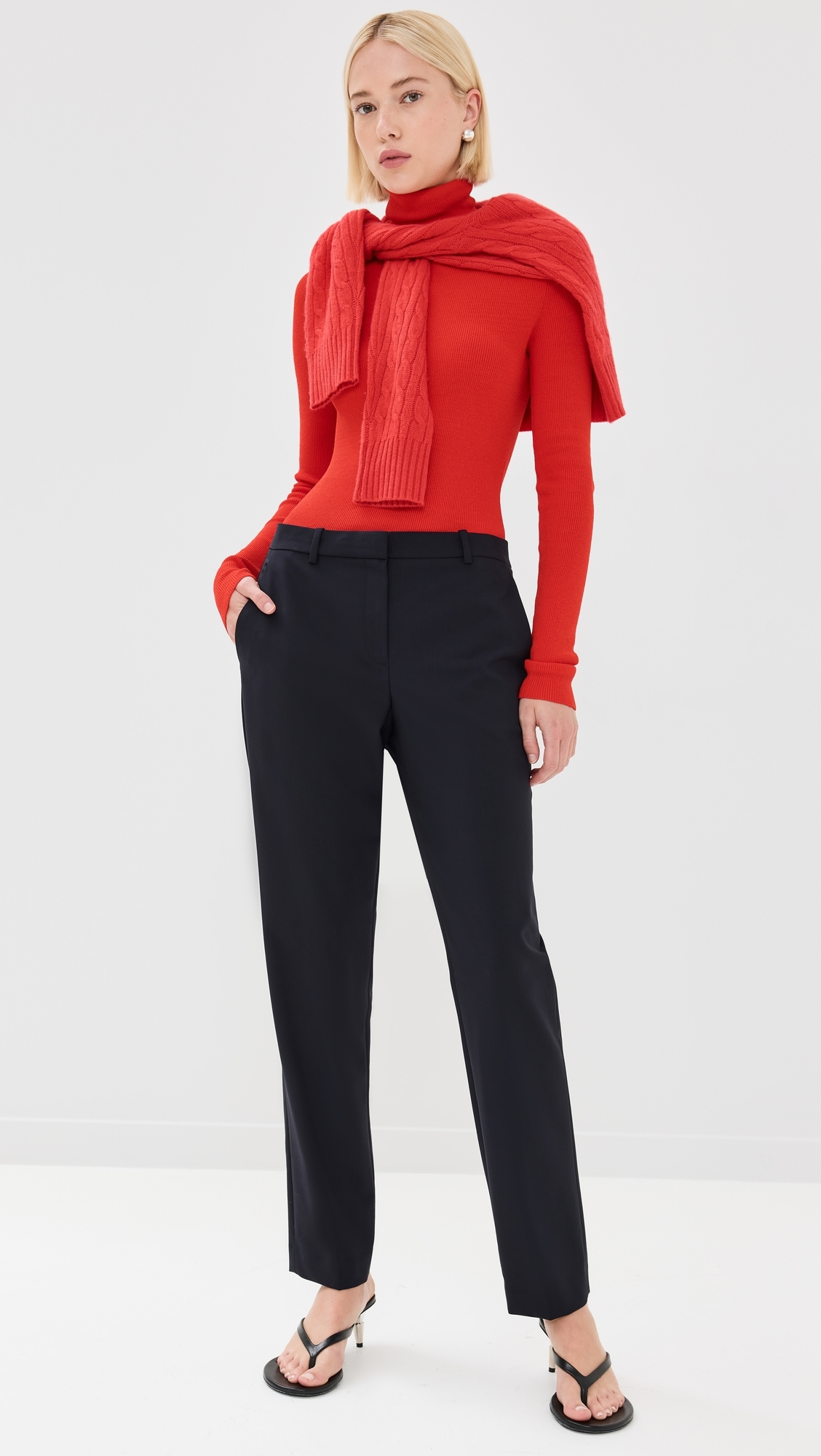 Treeca Full Length Pants Deep Navy