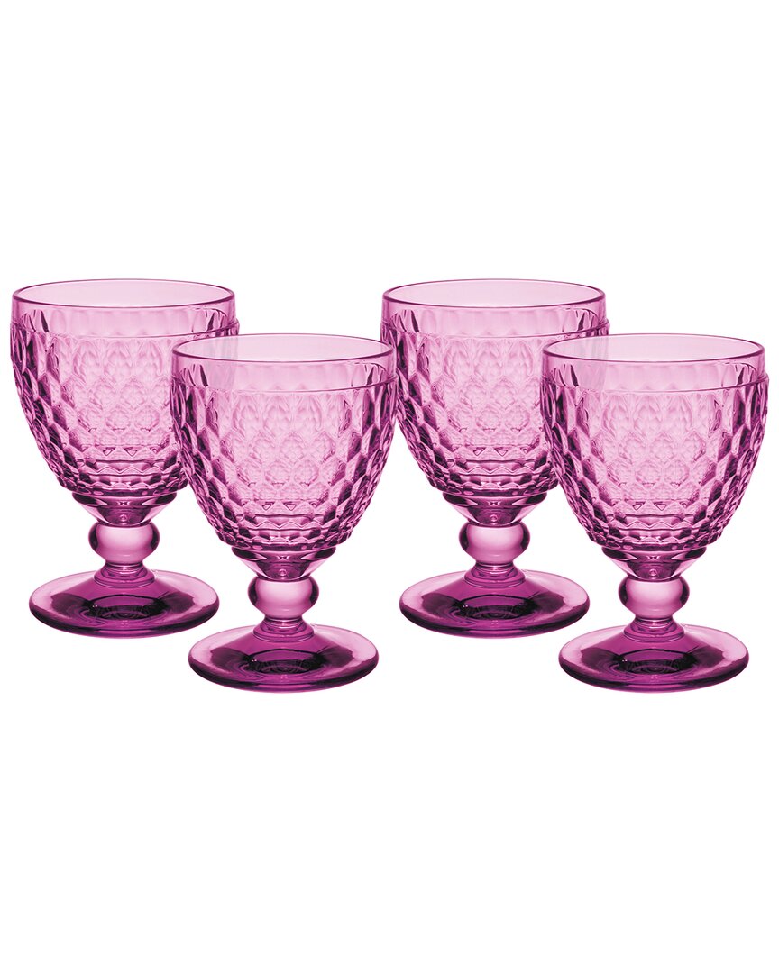 Set of 4 Boston Berry Water Goblets