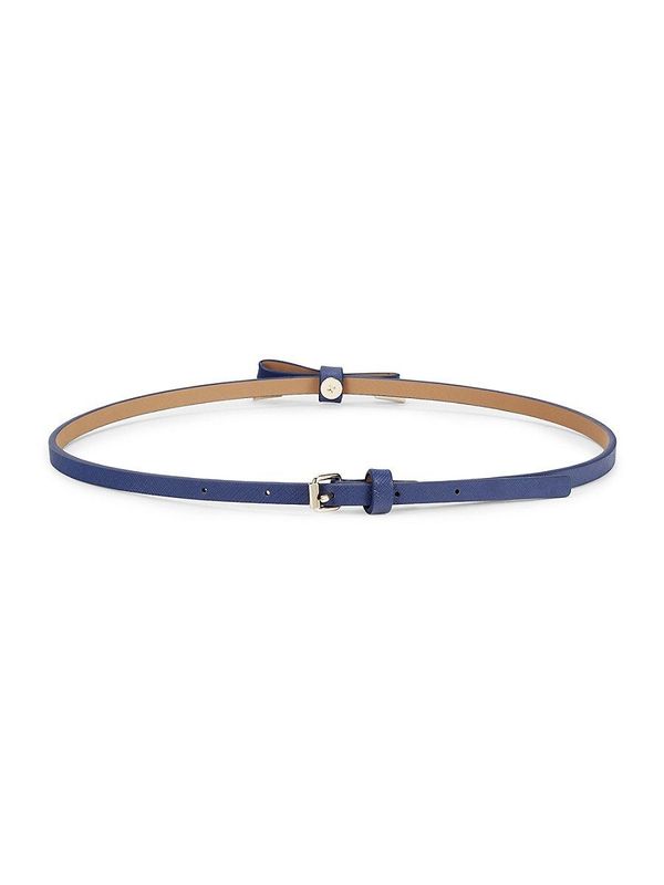 Shoestring Bow Leather Belt - Outerspace