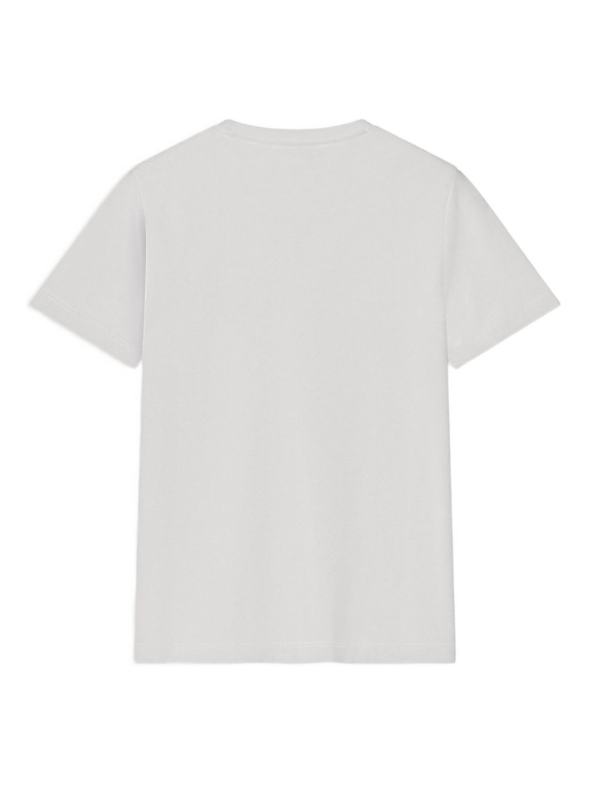 White Fox Head cotton t-shirt