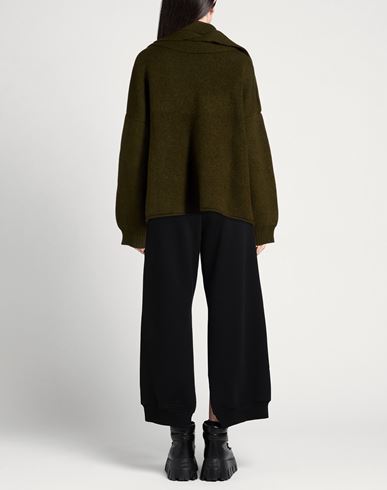 Woman Sweater Military green Size M Wool