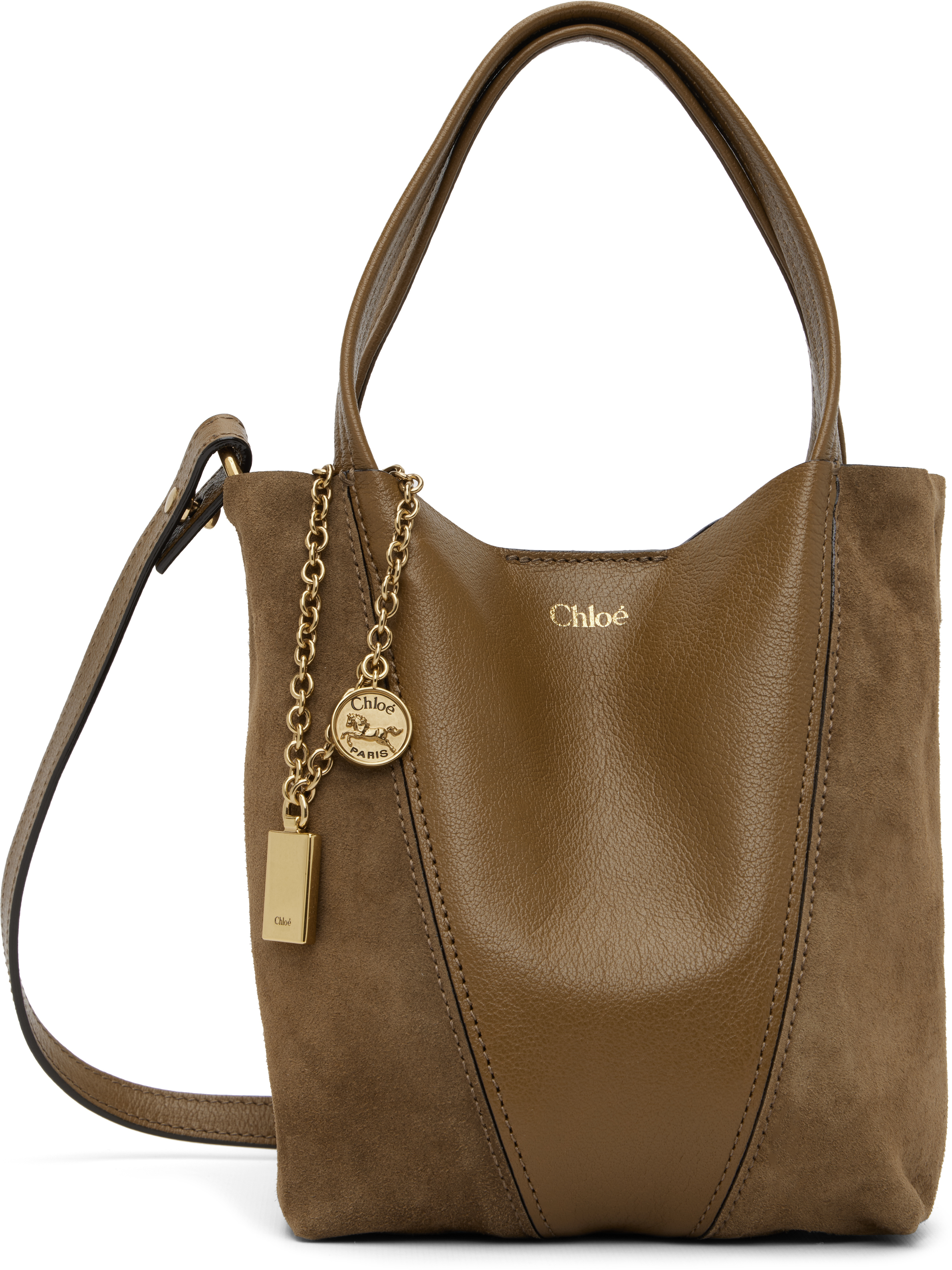 Brown Small 'Spin' Tote