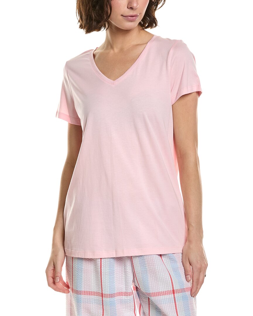 Solid V-Neck Pajama T-Shirt
