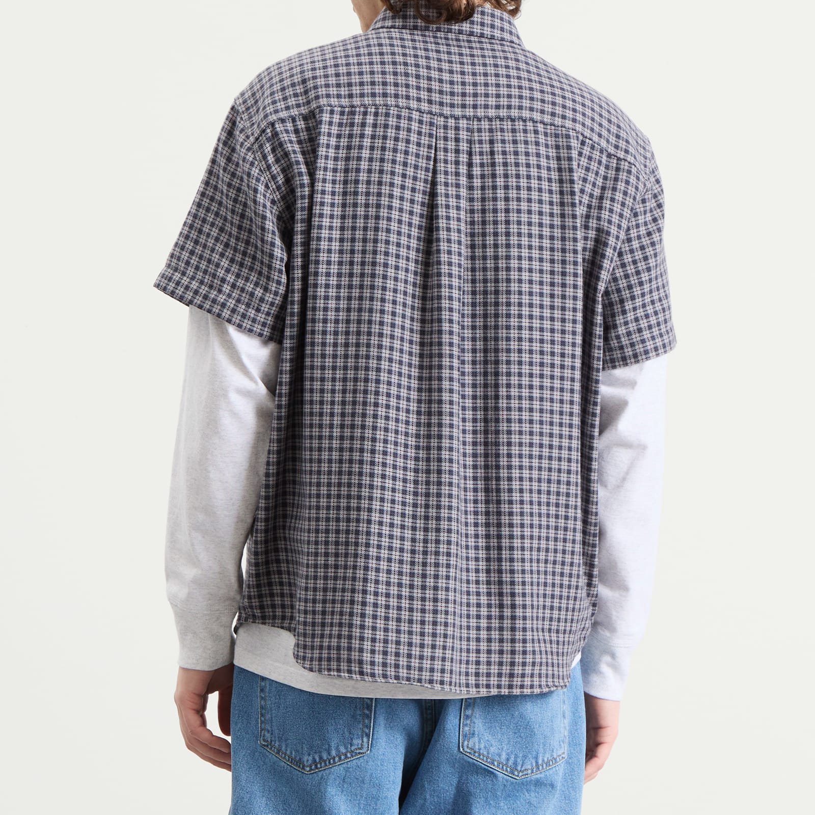 Men's Mitchell Short Sleeve Shirt Petrol/Bordeaux