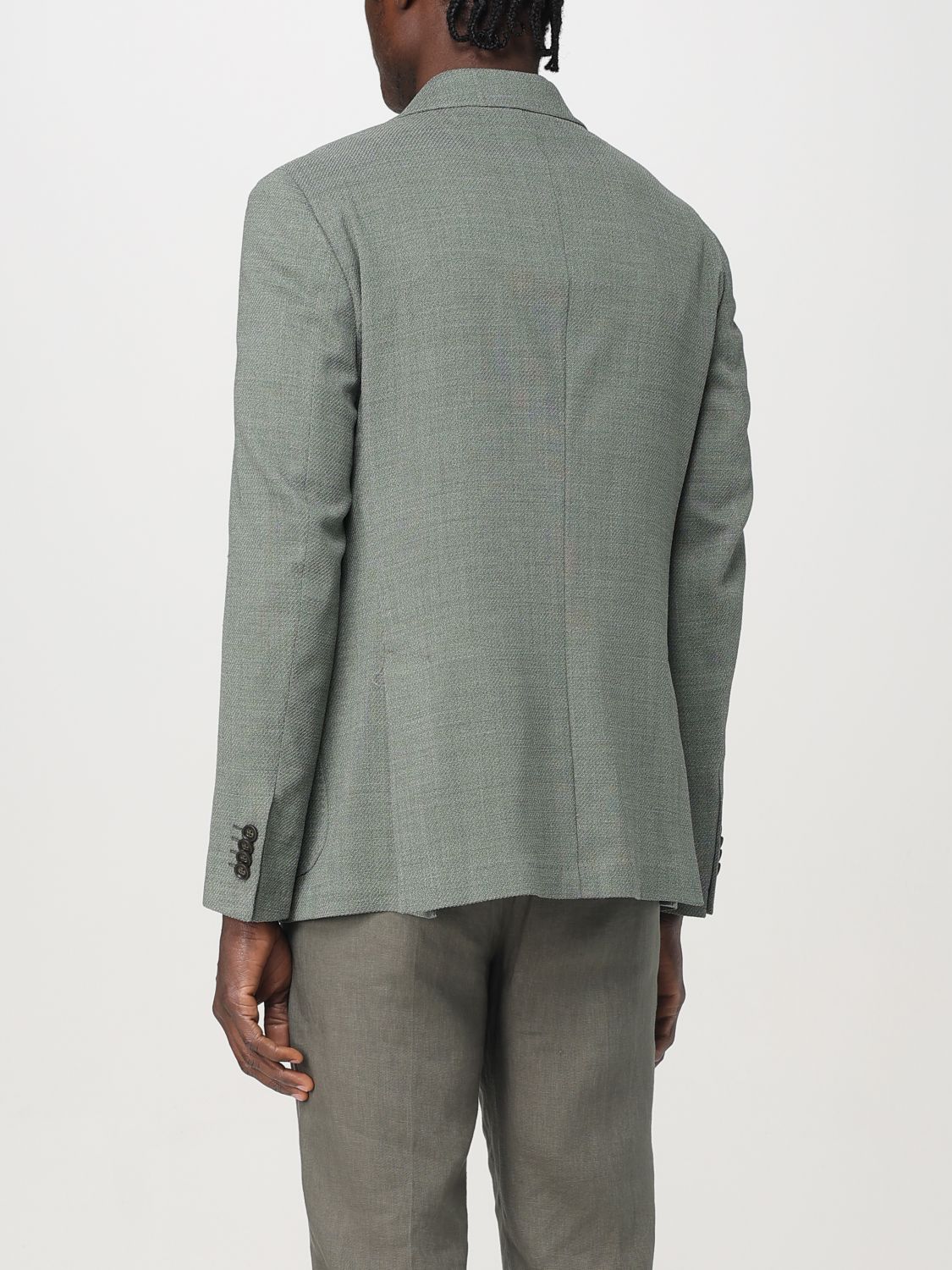 Blazer Men color Green