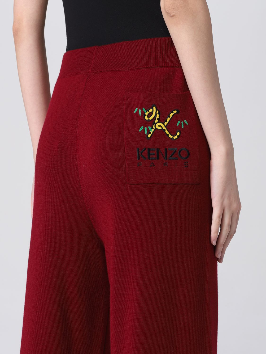 Pants Woman color Burgundy