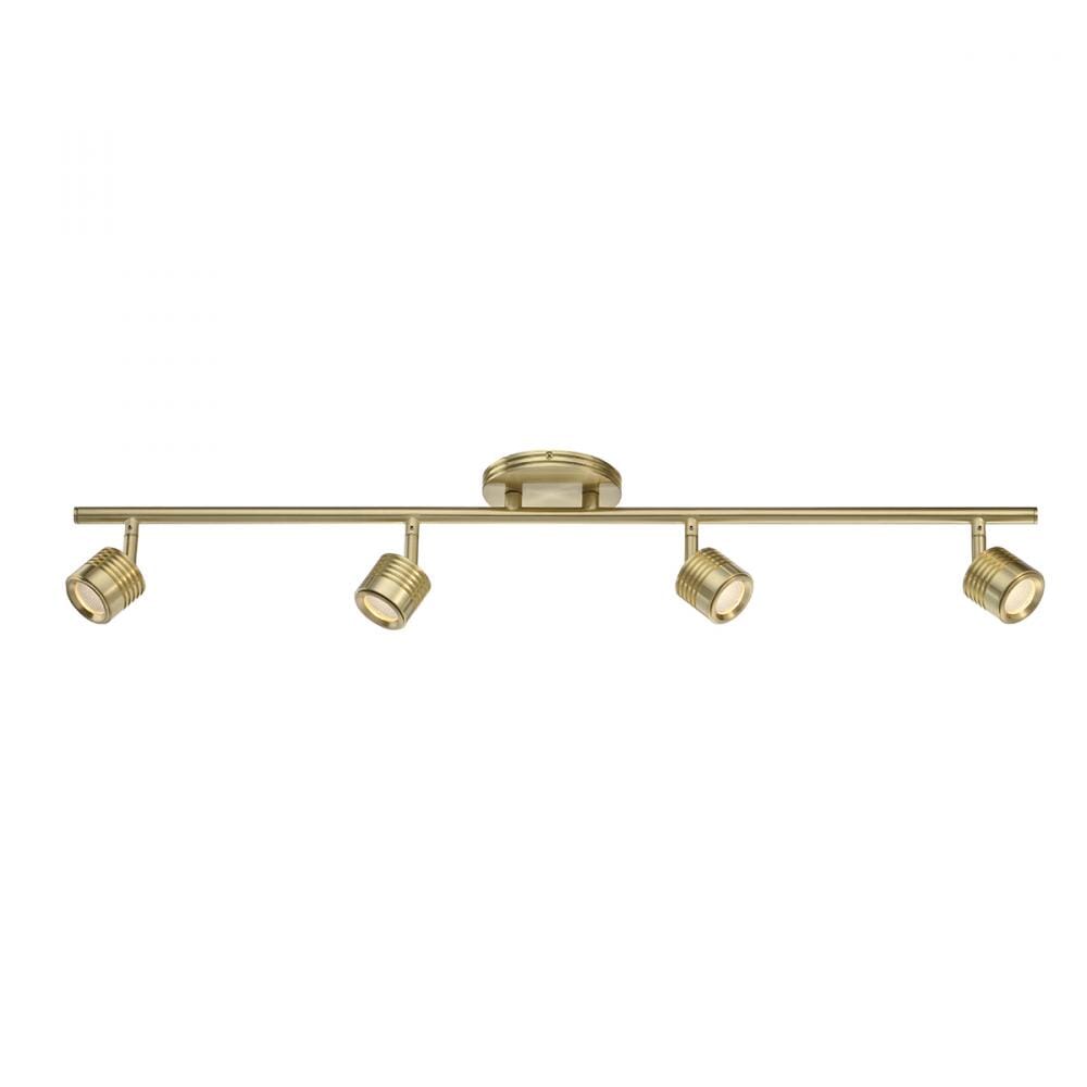 WAC Lighting Vector 4-Light Energy Star LED Fixed Rail in Brushed Brass - TK-49534-BR