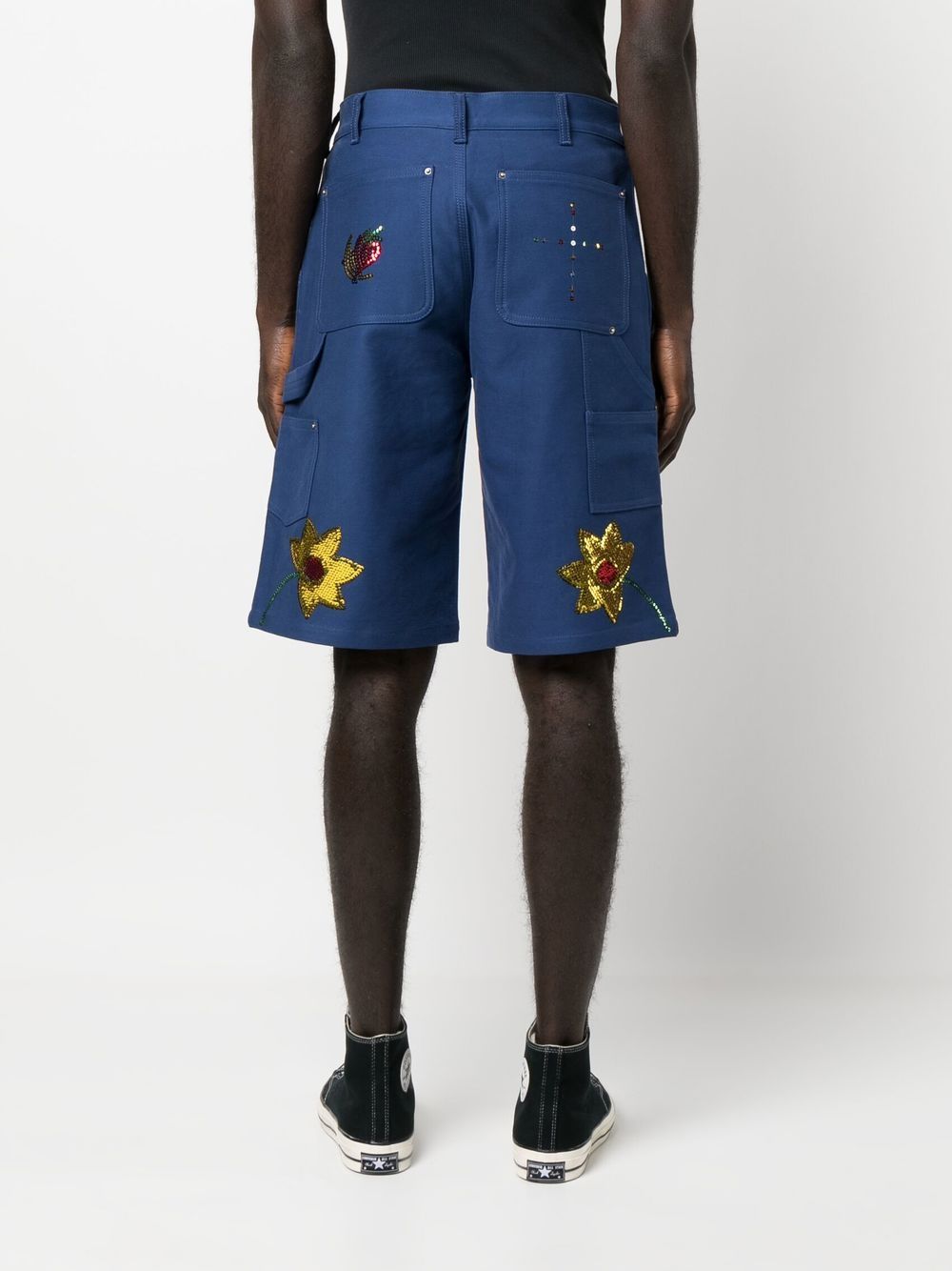 Sky High Farm Workwear Embroidered Denim Short