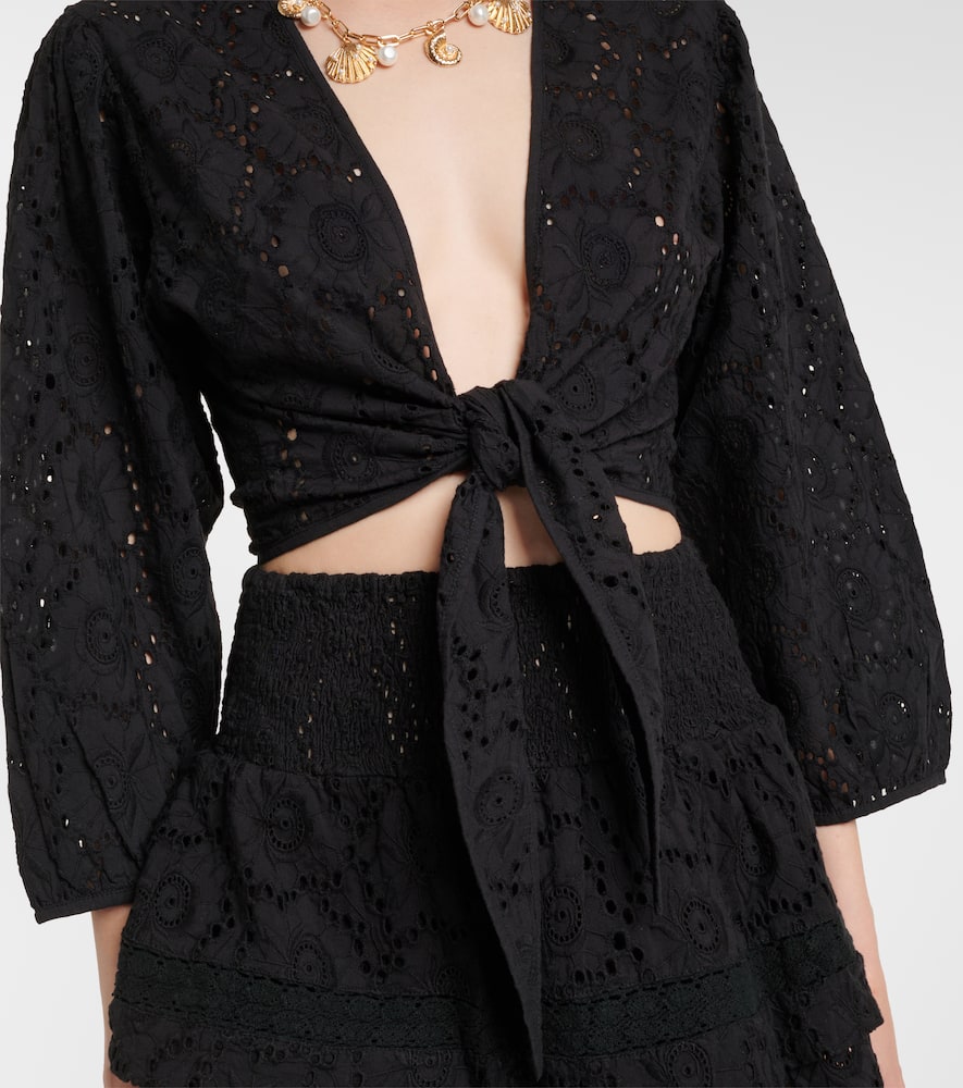 Pia cotton lace top