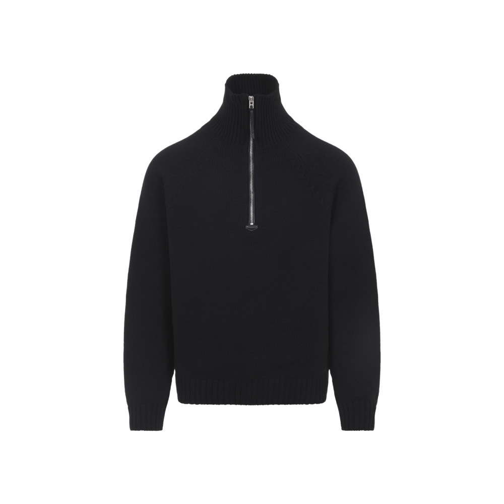 Black Half Zip Sweater