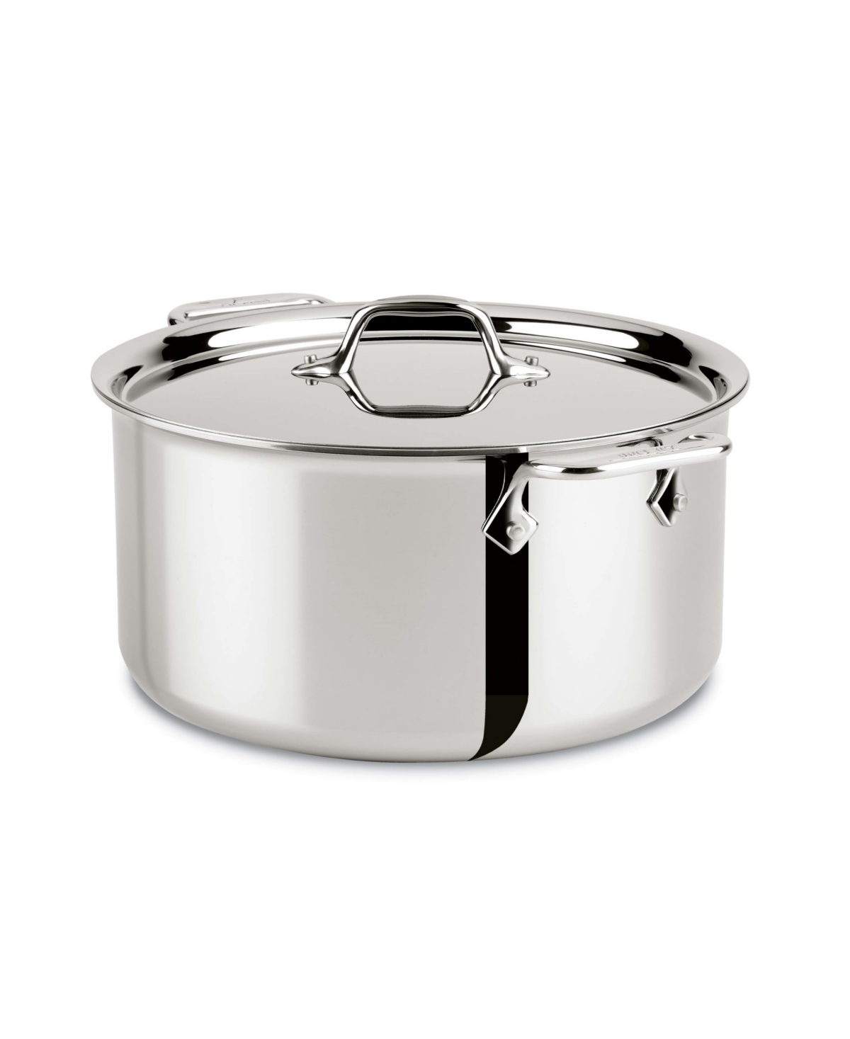 Stainless Steel 8 Qt. Covered Stockpot - STAINLESS