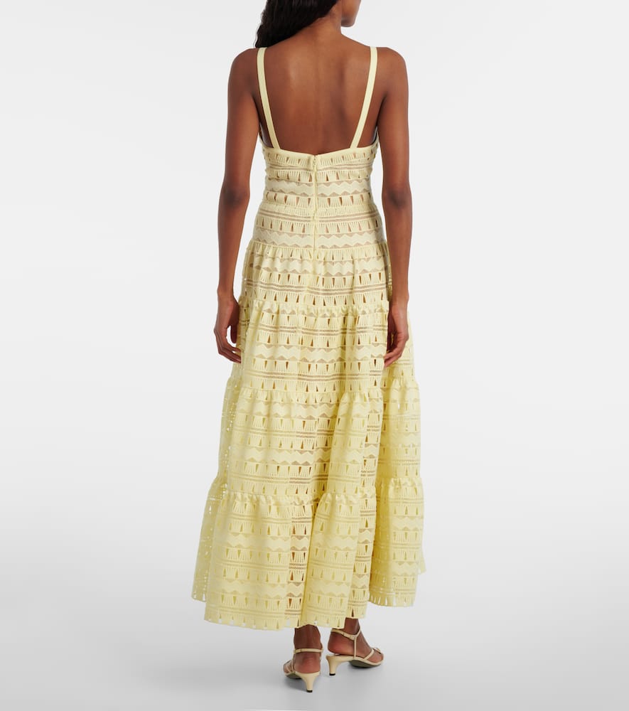 Macramé midi dress
