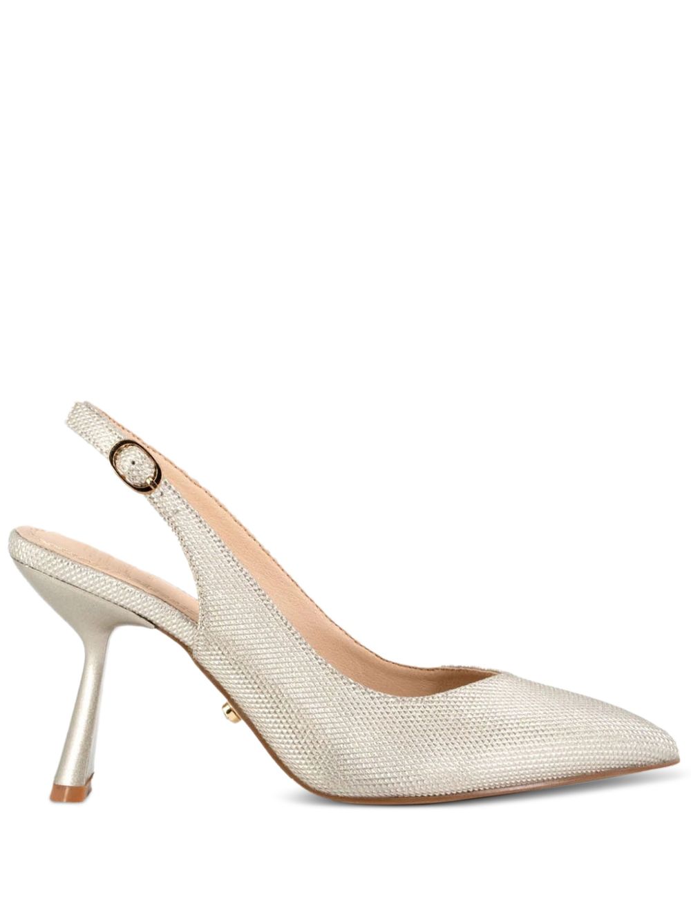 90mm Delfino slingback pumps - Gold