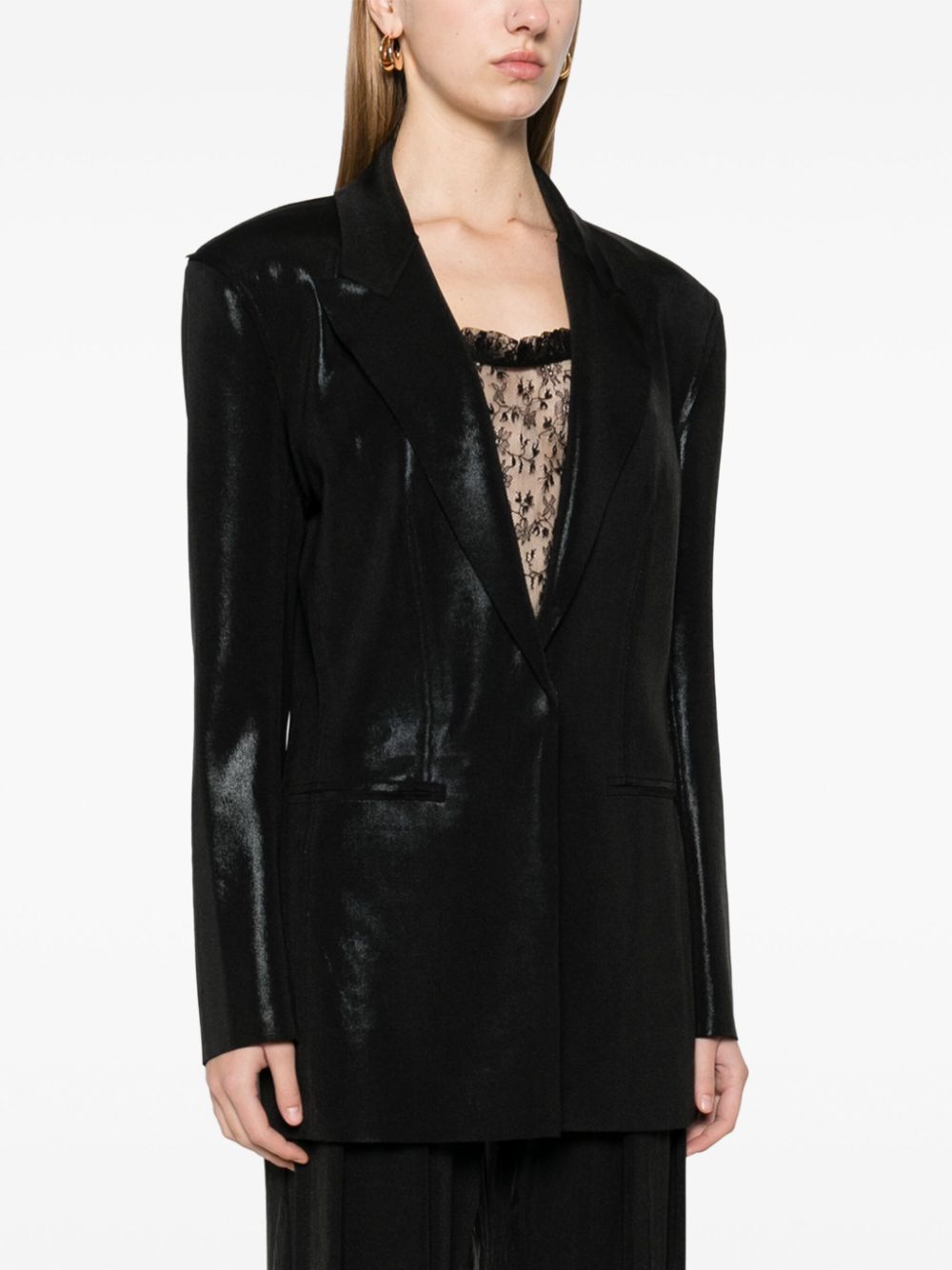 Single-breasted jacket - Black