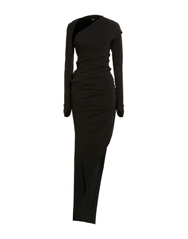 Woman Maxi dress Black Size 10 Acetate, Polyamide, Elastane
