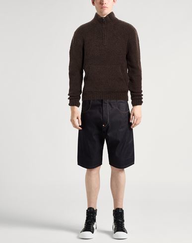 Lab Man Turtleneck Dark brown Size L Merino Wool, Polyamide