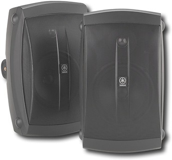 130W 2-Way Outdoor Speakers (Pair) - Black