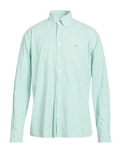 Man Shirt Green Size L Cotton