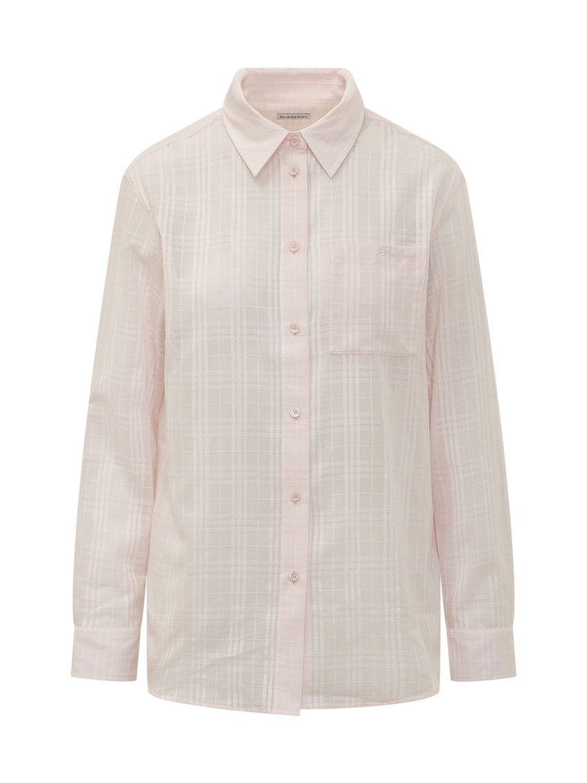 Pink Relaxed Checks Shirt