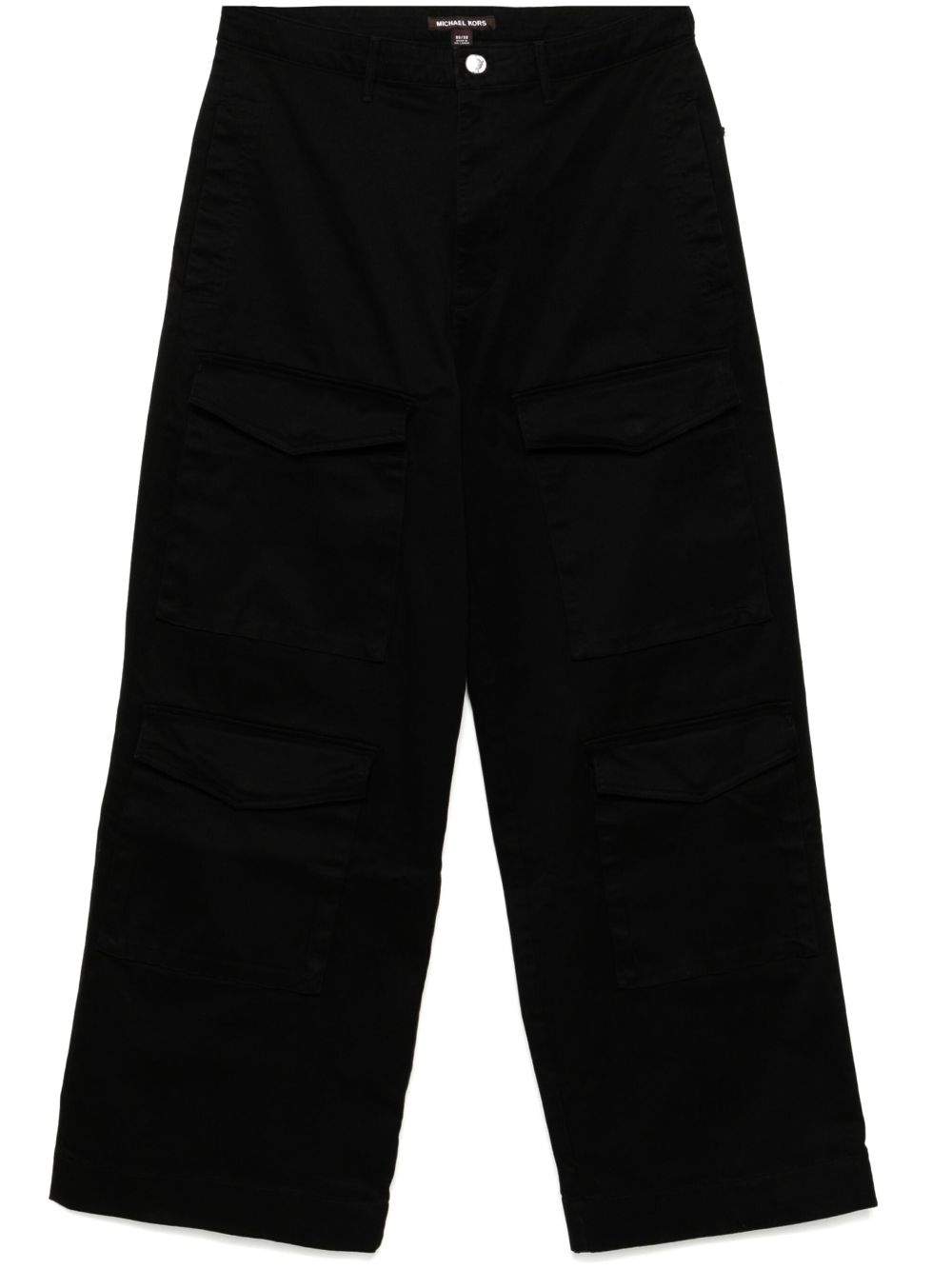 Wide-leg cargo trousers - Black