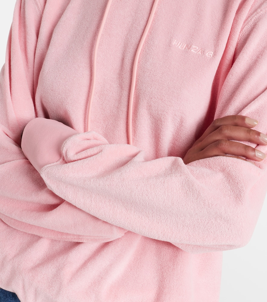 Logo cotton terry hoodie