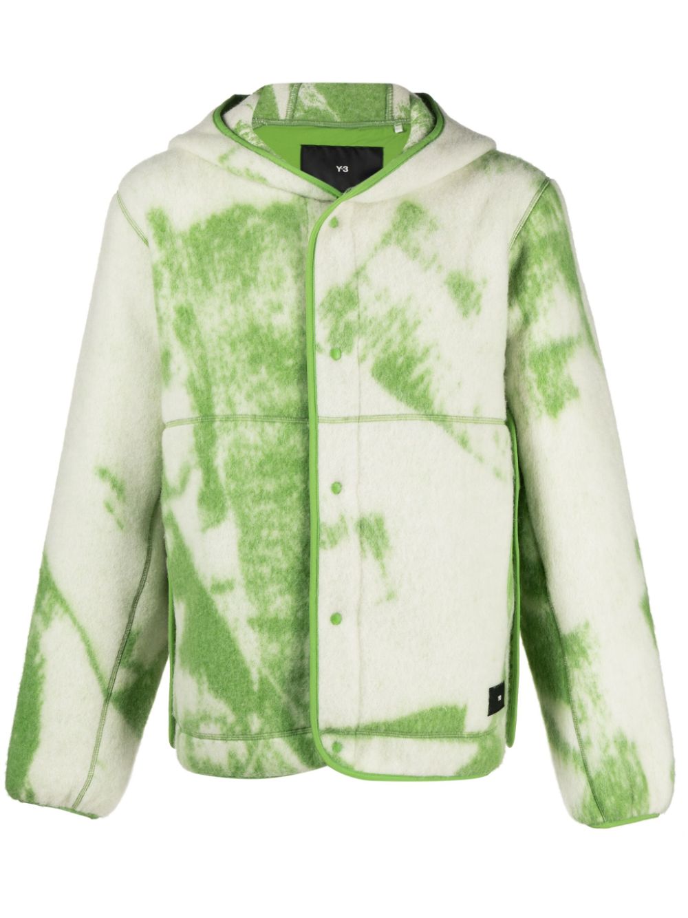 Fuzzy Fleece hooded jacket - Green