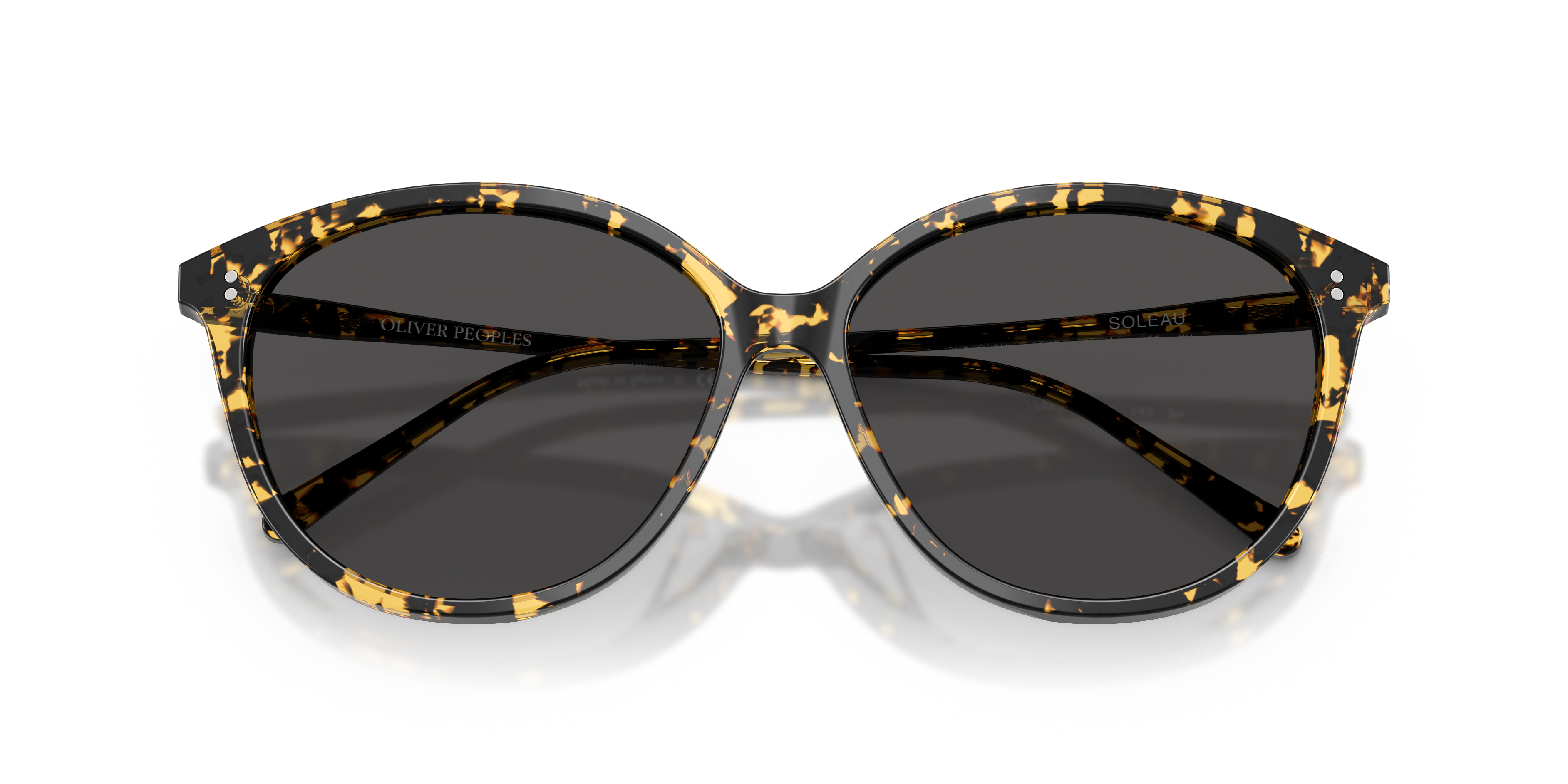 Oliver Peoples Vrouw Oliver Peoples OV5605SU SOLEAU 177887 Zonnebrillen Acetaat Schildpad Grijs Vlinder Normaa