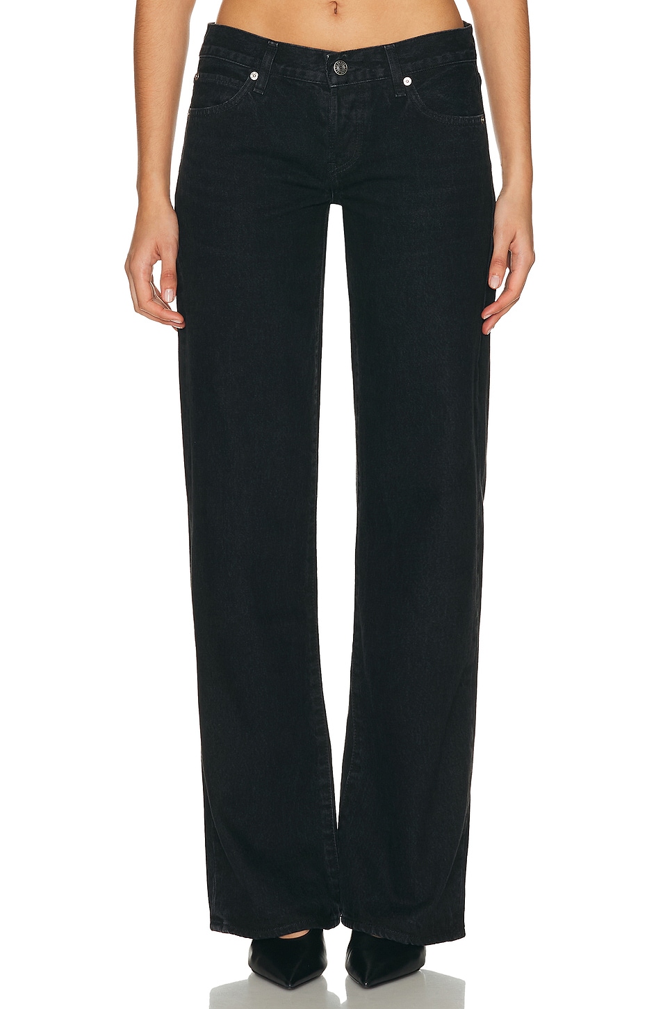 FRAME X Amelia Gray The Gray Jeans in Astral - Black. 28 also in