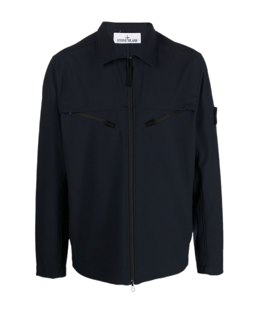 Zip-up shirt jacket