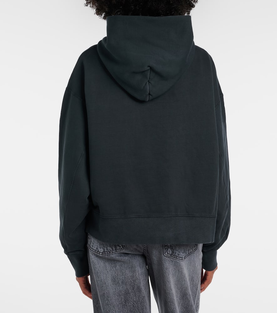 Relaxed cotton jersey hoodie