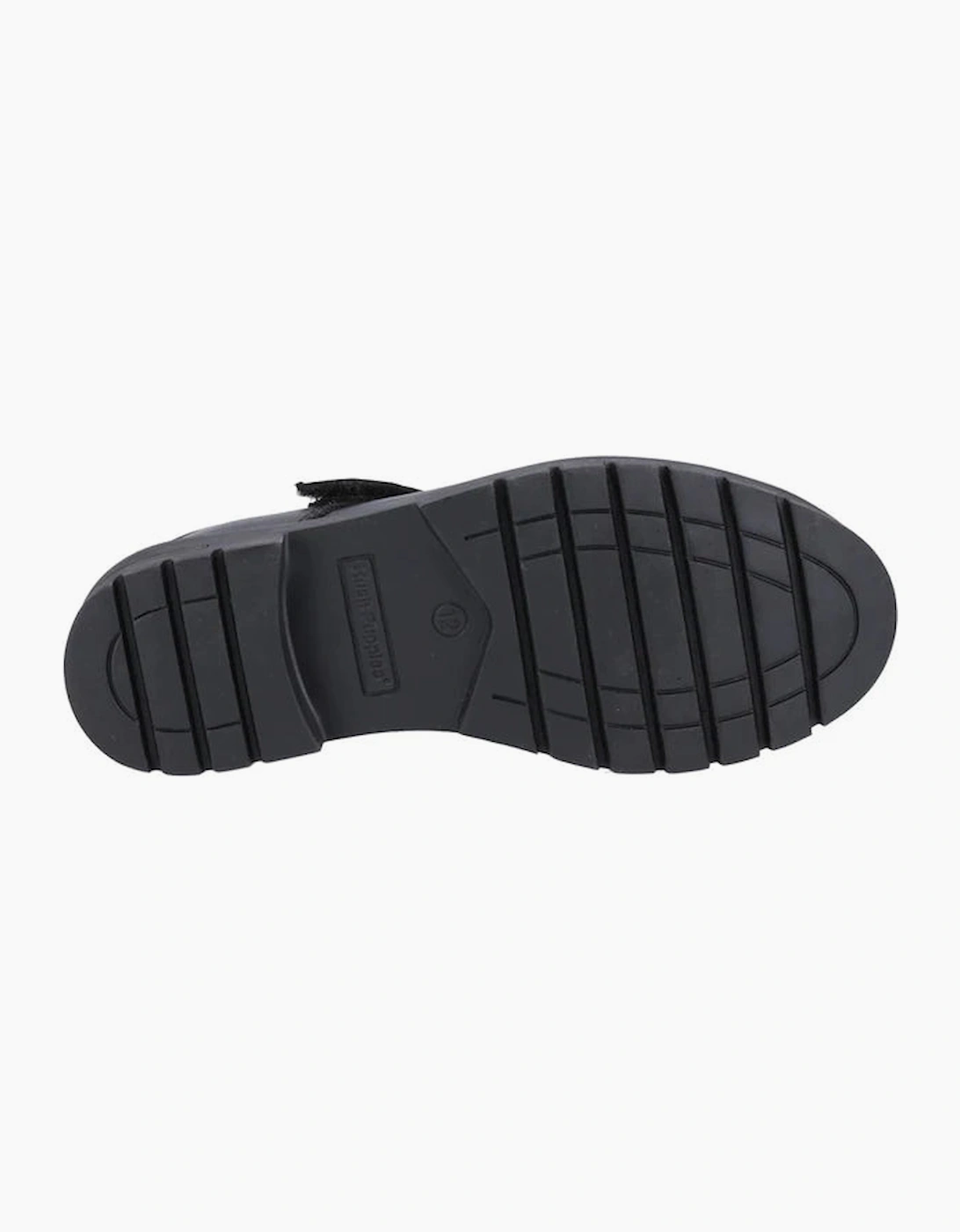 Girl's Hush Puppies TANYA Girls Leather School Shoes Black - : small kid
