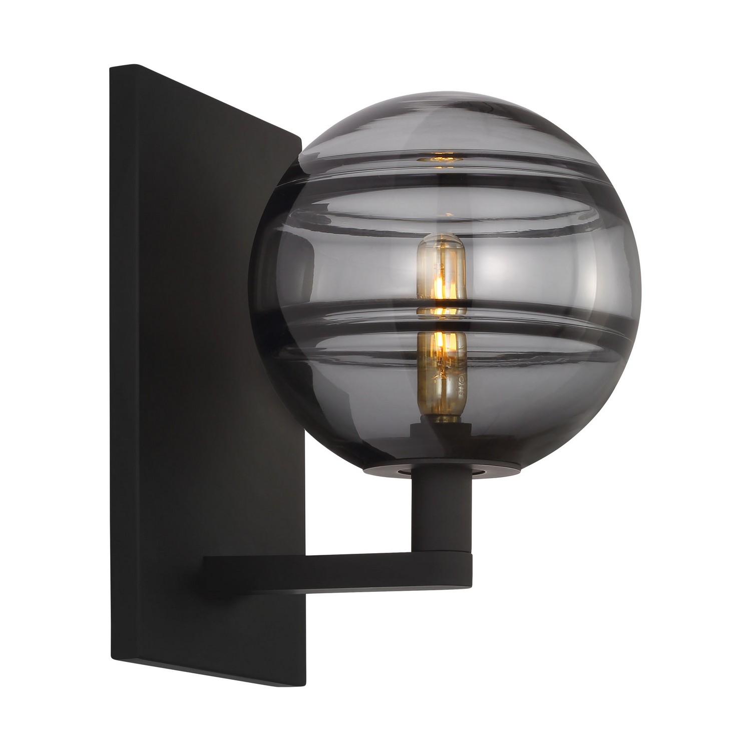 Nightshade Black One Light Wall Sconce from the Sedona Collection