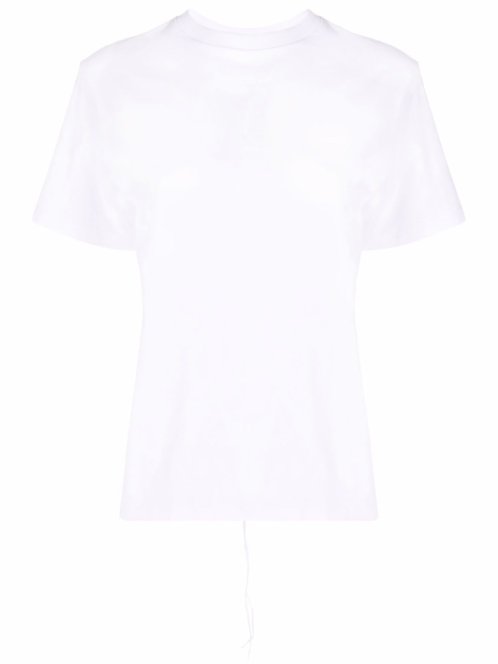 Cut-out rear-tie top - White