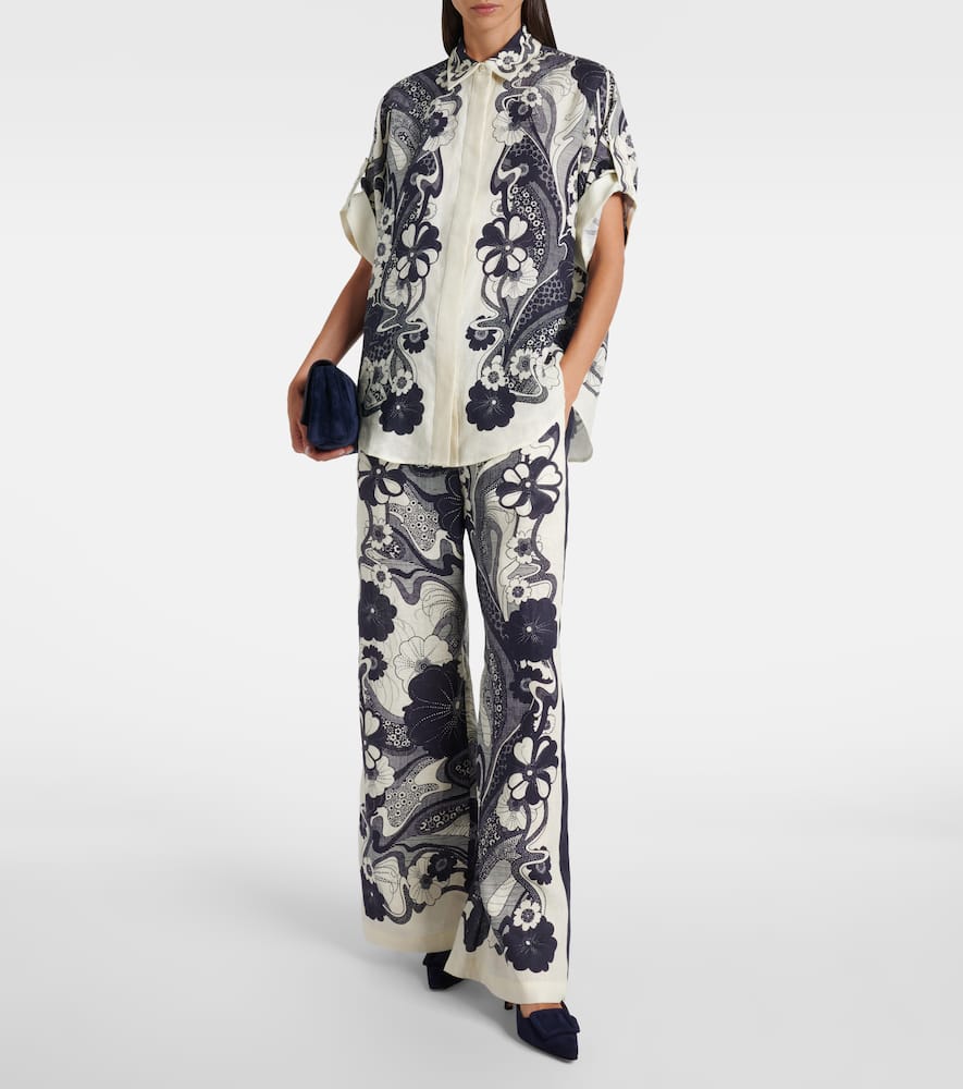 Alémais Mickey printed linen shirt