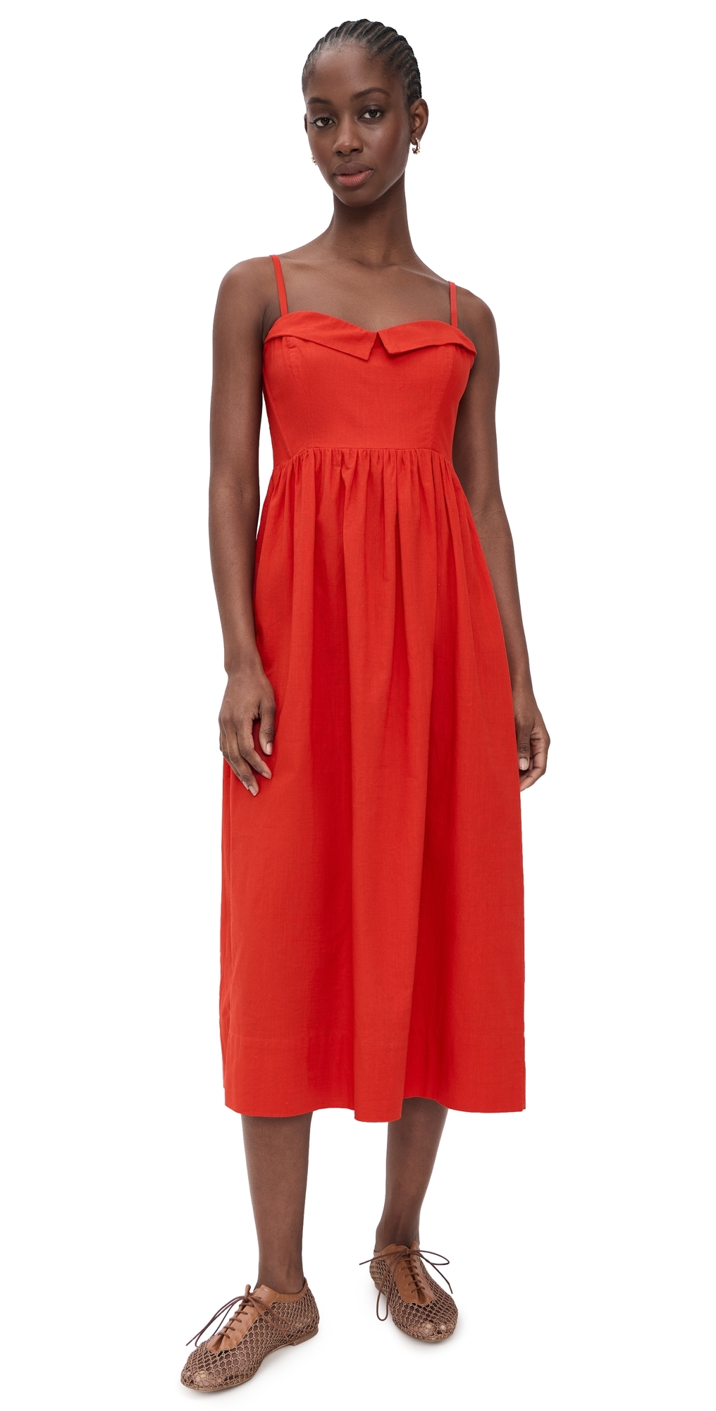 The Verse Dress Hot Red
