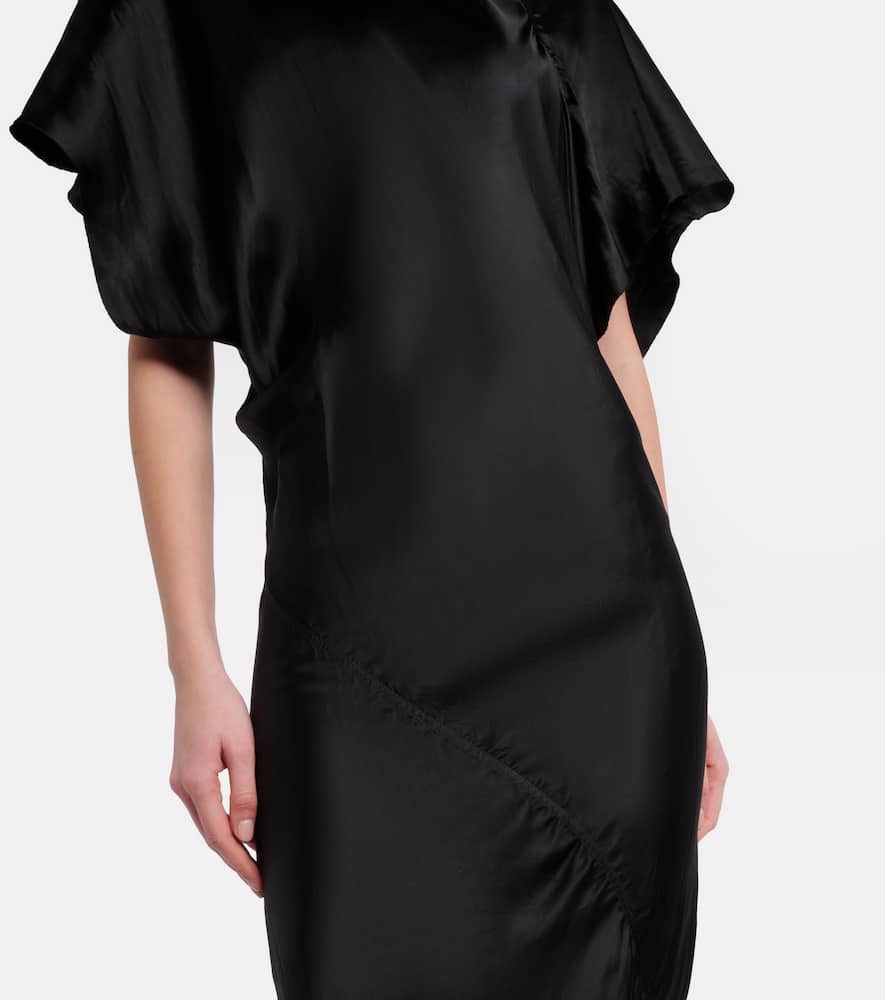 Seb draped satin gown