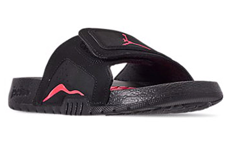 (GS) Hydro VI Retro Infrared Black Red Sports Slippers 'Black Infrared 23'