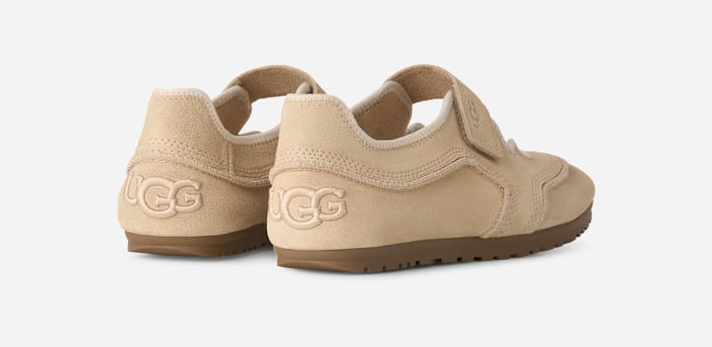 ® Women's Quill Mary Jane Sheepskin Shoes in Sand Castle