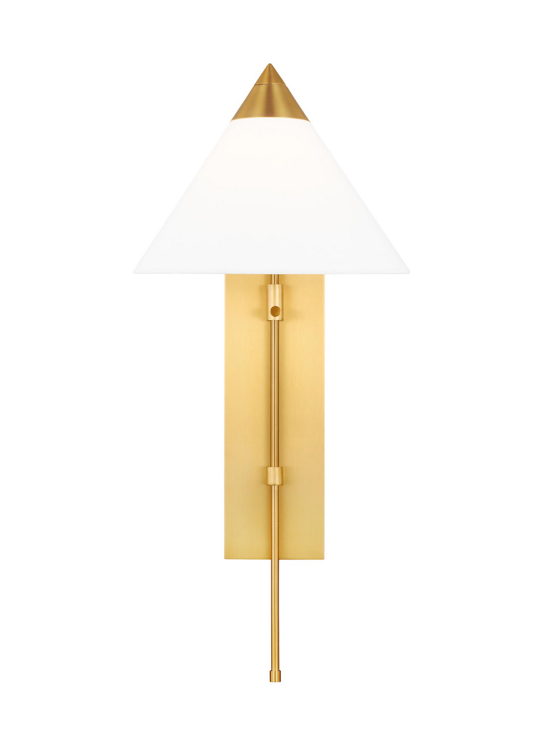 Visual Comfort Studio Franklin Wall Sconce in Burnished Brass by Kelly Wearstler