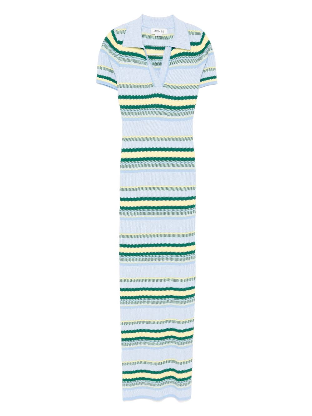 Monse striped jacquard maxi dress - Blue