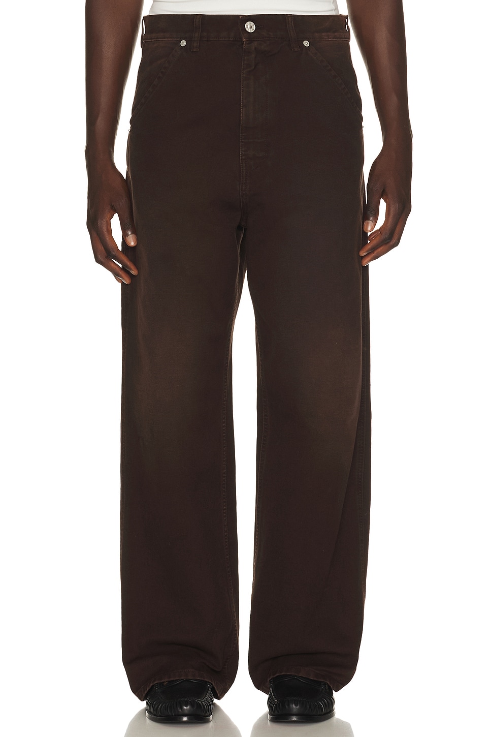 Marni Faded Trousers in Cacao - Chocolate. 50 also