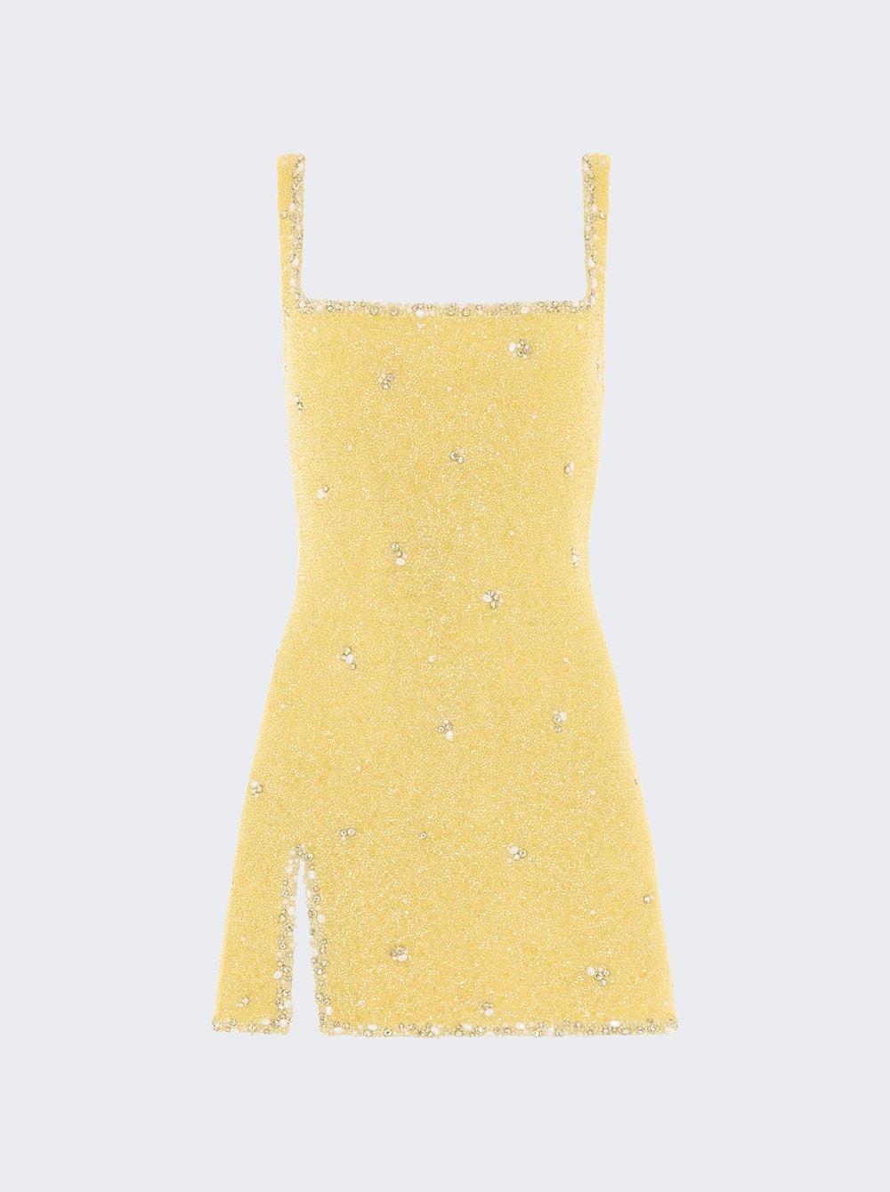 Athena Mini Dress Lemon Yellow