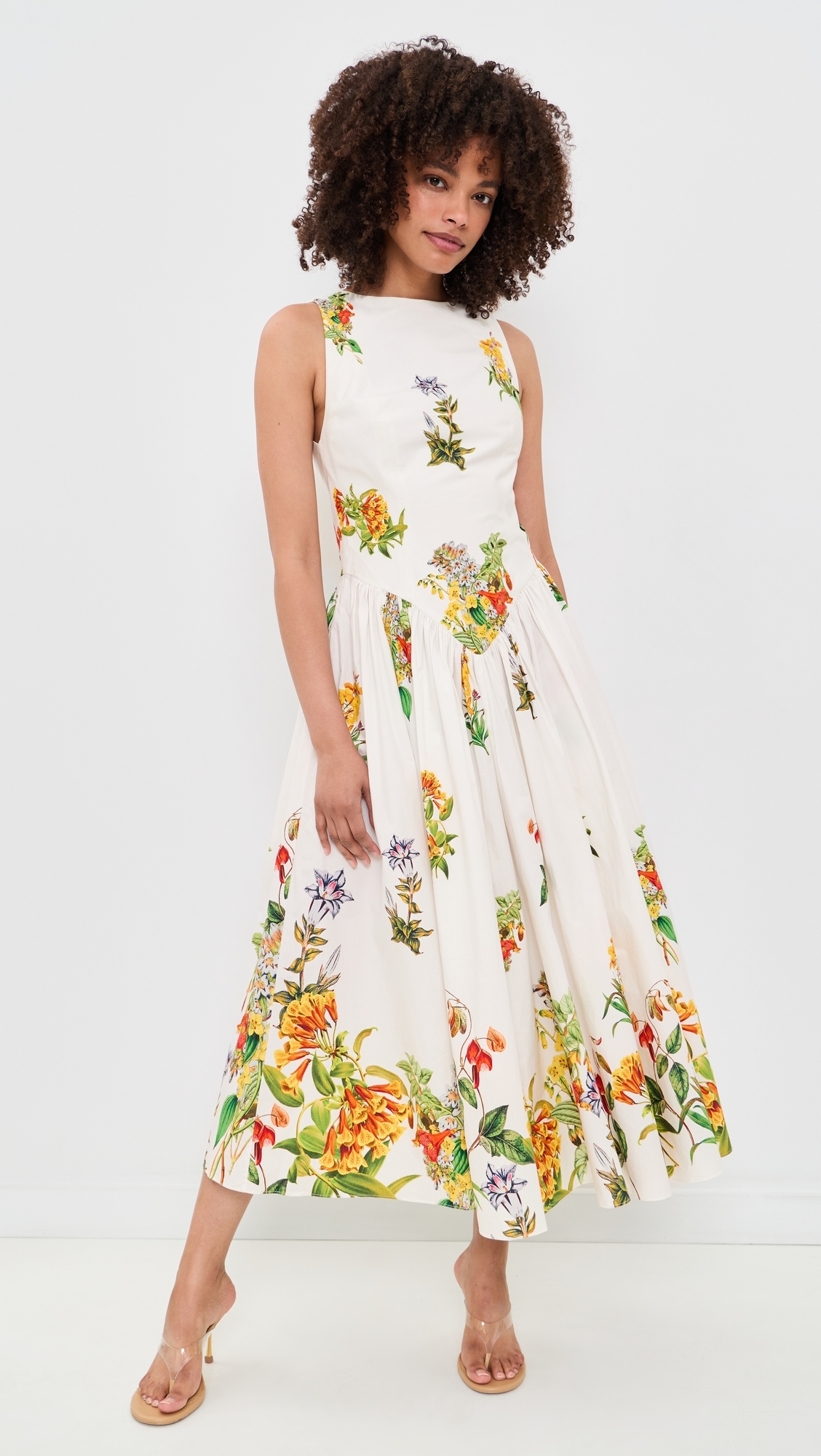 Boat Neck Maxi Dress White