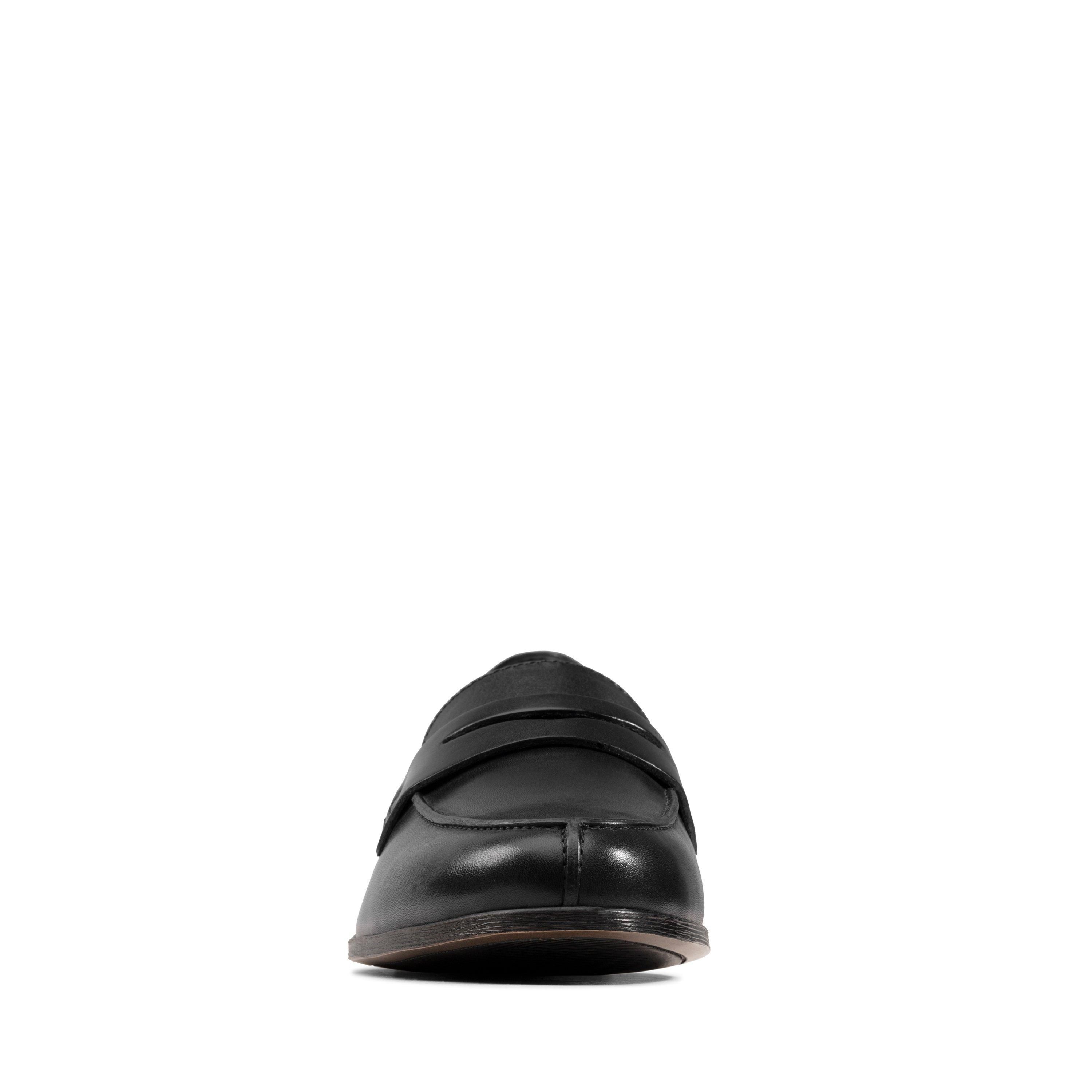 Clarks Hamble Loafer Black Leather Loafers,slip On